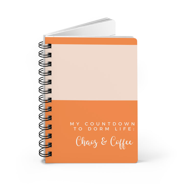 Chaos & Coffee Spiral Bound Journal - Perfect for College Students and Busy Lives