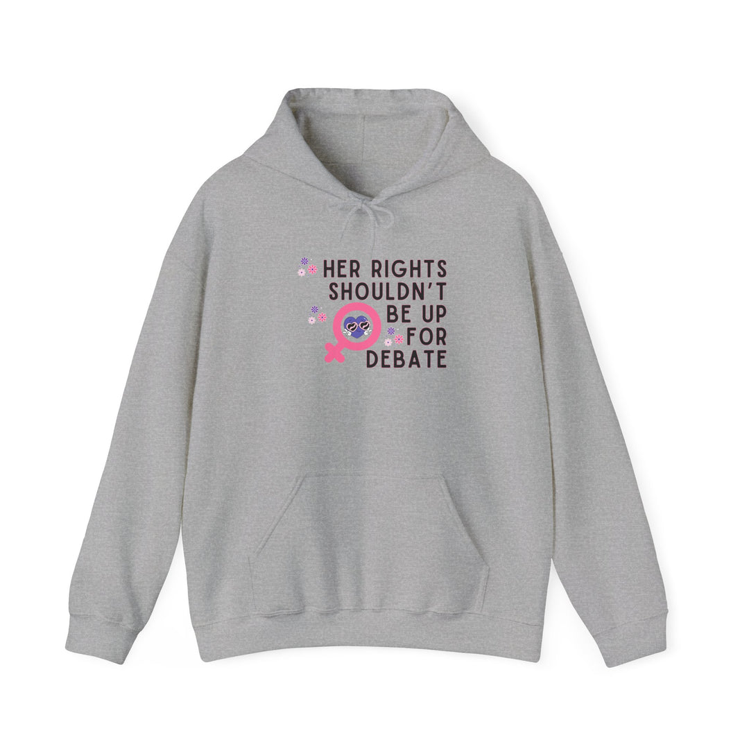 Empowering Feminist Hoodie, Her Rights Sweatshirt for Women, Activist Apparel, Gender Equality Gift, Comfortable Casual Wear