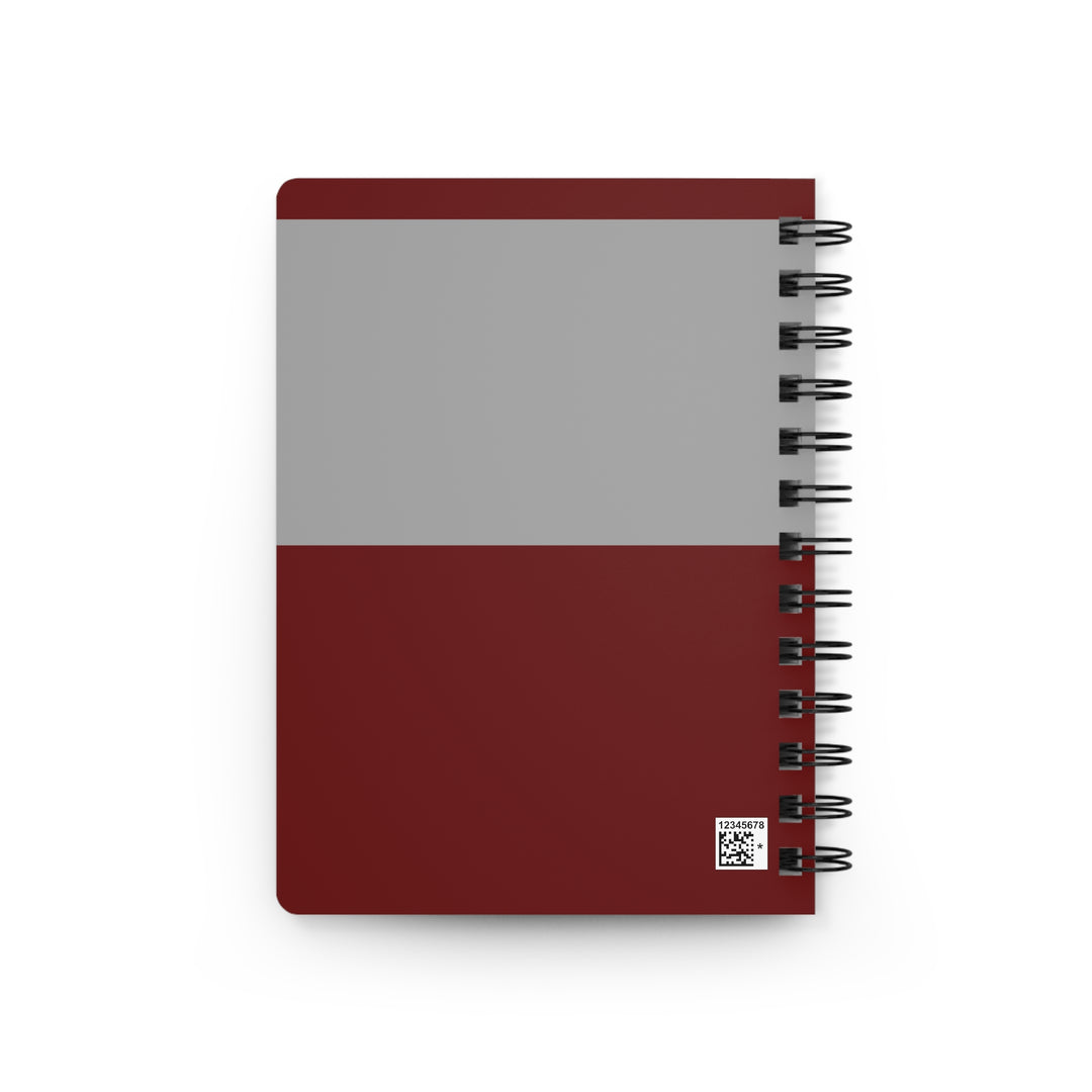 Spiral Bound Journal My Countdown to Dorm Life - Checklists & Chill, Burgundy and Grey