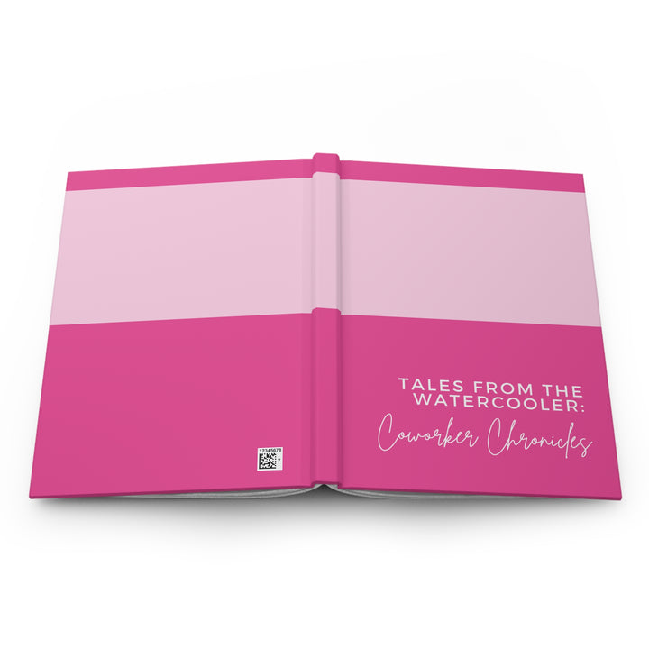 Coworker Chronicles Hardcover Journal - Pink Watercooler Tales - Perfect for Office Humor and Daily Reflections