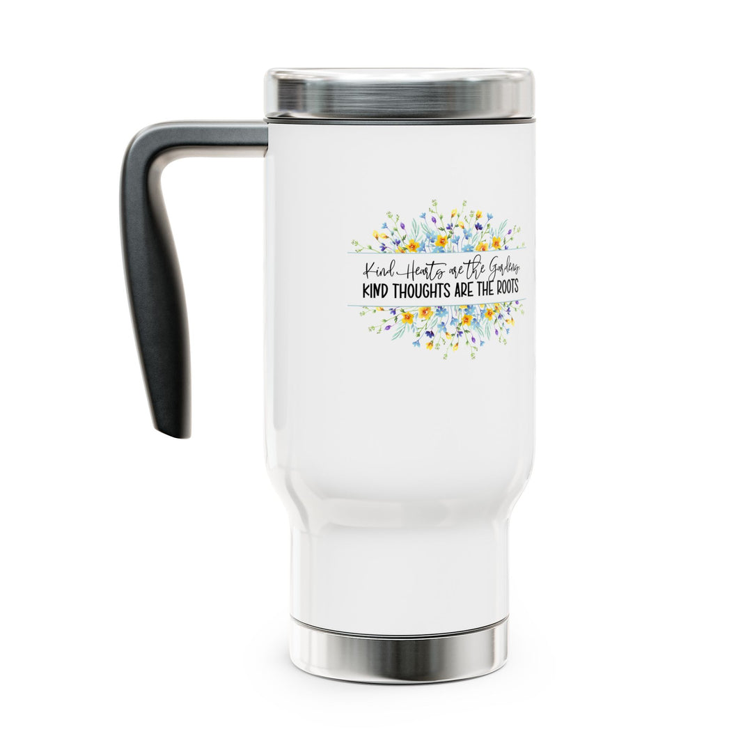 Inspirational Travel Mug - "Kind Thoughts Are the Roots" - Perfect for Gifts, Coffee Lovers, Travel, Office, and Wellness