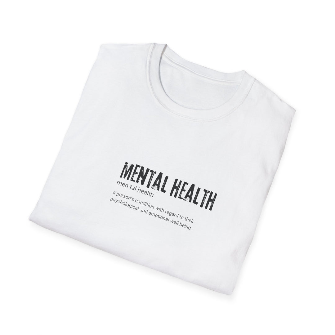 Mental Health Awareness T-Shirt, Unisex Softstyle Tee, Gift for Mental Health Advocates, Awareness Day Apparel, Comfortable Casual Wear