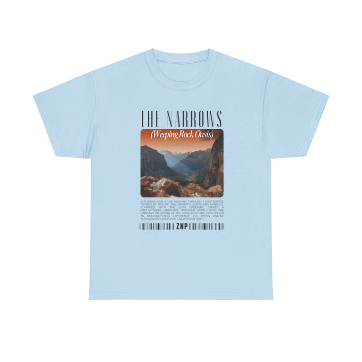 Zion National Park The Narrows Unisex Heavy Cotton Tee - Nature-Inspired Graphic T-Shirt for Outdoor Adventures and Casual Wear