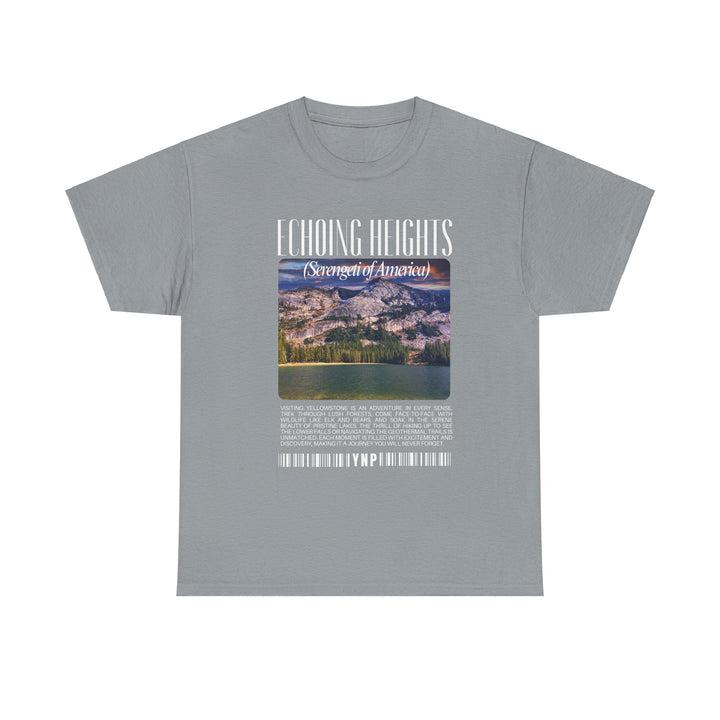 Echoing Heights Unisex Heavy Cotton Tee - Vintage Mountain Graphic Tee