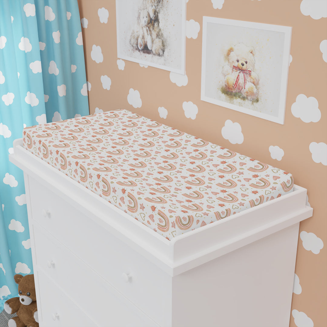 Floral Baby Changing Pad Cover - Soft & Stylish Nursery Essential