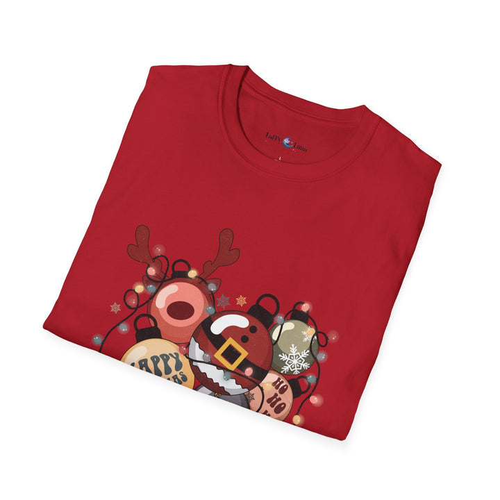 Festive Holiday Unisex Softstyle T-Shirt - Jolly Christmas Design - Perfect for Spreading Seasonal Joy and Christmas Cheer