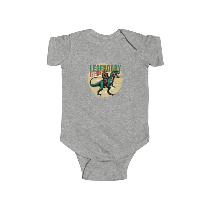 Legendary Friends Dinosaur Infant Bodysuit Cute Baby Onesie for Dino Lovers