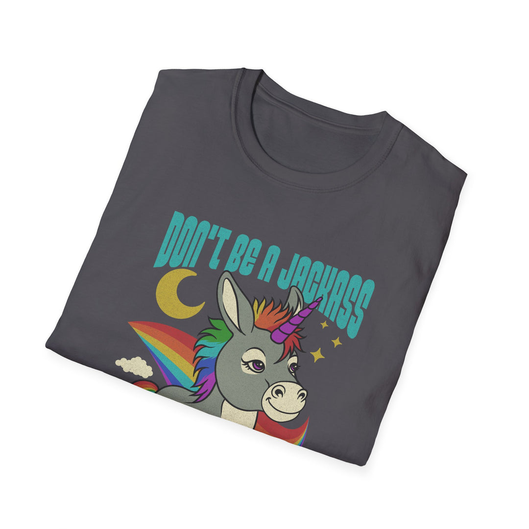 Funny Unicorn T-Shirt - Don't Be a Jerk, Kindness Matters, Cute Gift for Friends, Family, Birthday, Casual Wear, Unicorn Lovers