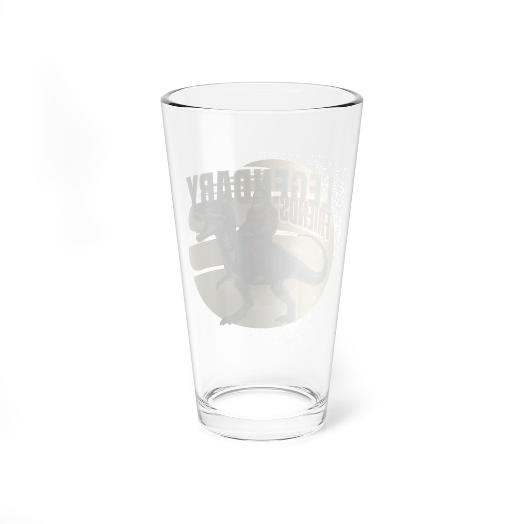 Legendary Friends 16oz Mixing Glass - Sasquatch Beer Glass and T-Rex Beer Glasses - Fun Drinkware Gifts for Parties and Gatherings