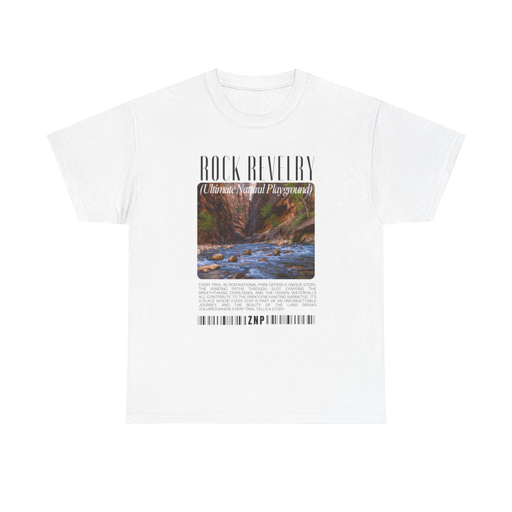 Zion National Park Rock Revival Unisex Heavy Cotton Tee - Nature-Inspired Graphic T-Shirt for Casual Wear and Outdoor Adventures