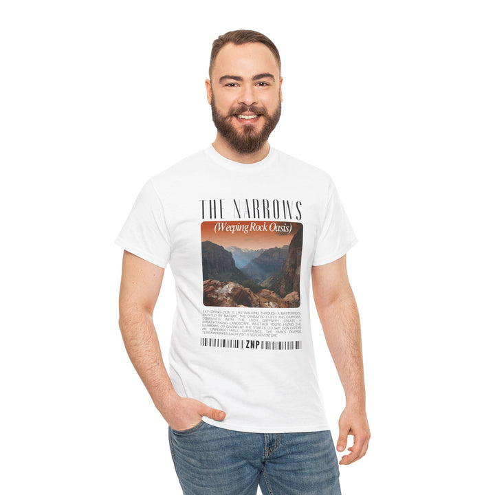 Zion National Park The Narrows Unisex Heavy Cotton Tee - Nature-Inspired Graphic T-Shirt for Outdoor Adventures and Casual Wear