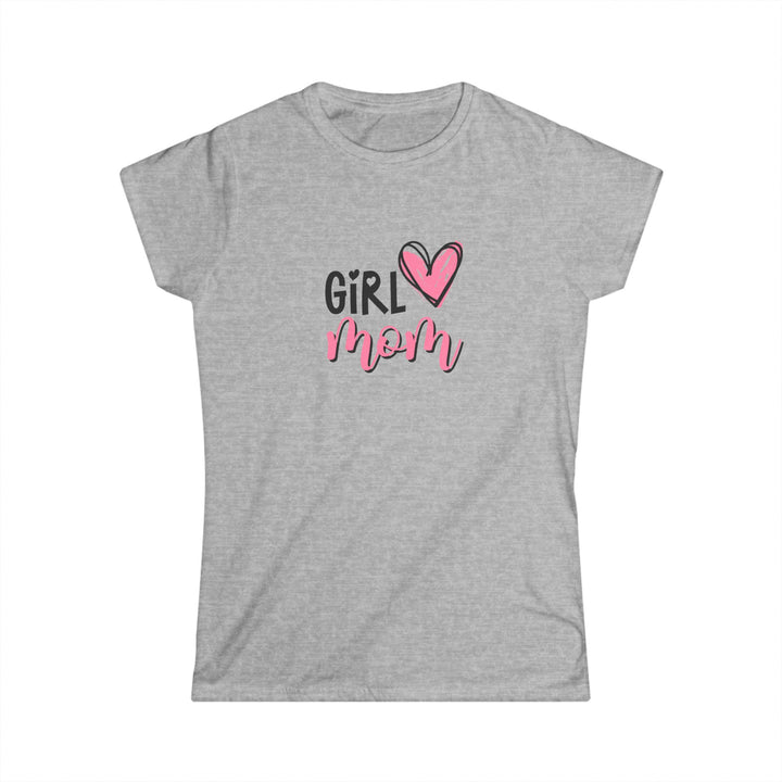 Girl Mom Softstyle Tee - Perfect Gift for Moms, Mother's Day, Casual Wear, Birthday Gift, Family Outing