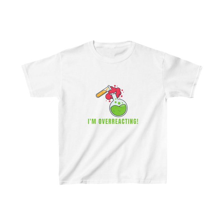 Funny Kids Science Tee - I'm Overreacting! | Perfect for Birthdays, Science Lovers, Gifts, Classroom, Events