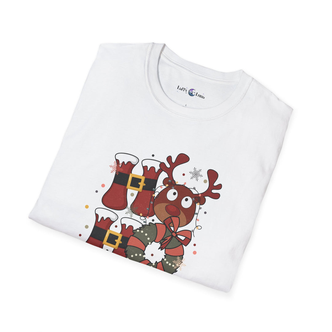 Festive Holiday Unisex T-Shirt: 'Ho Ho Ho' Christmas Cheer