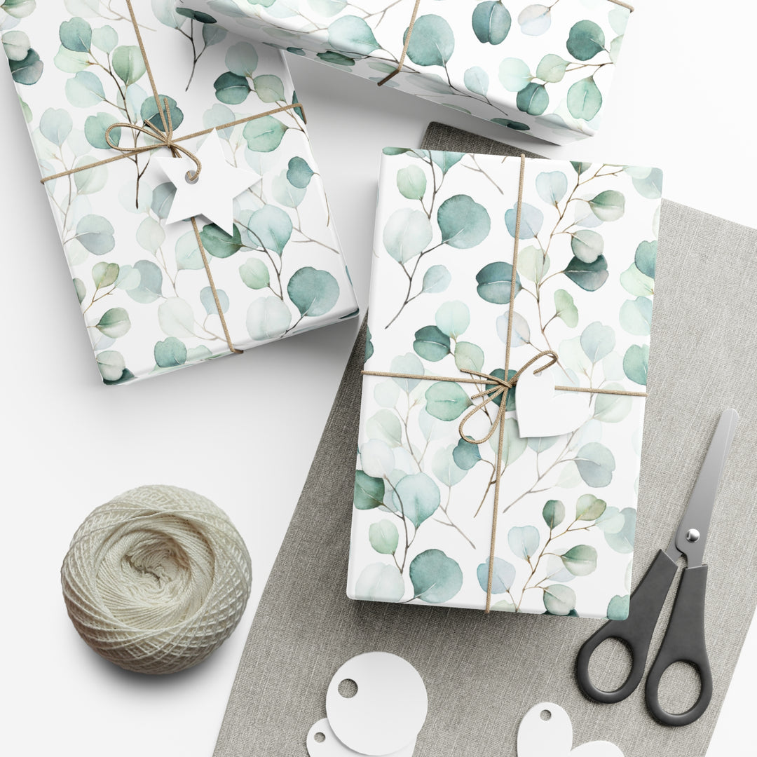 Elegant Botanical Gift Wrap Papers - Eco-Friendly Floral Design for All Occasions