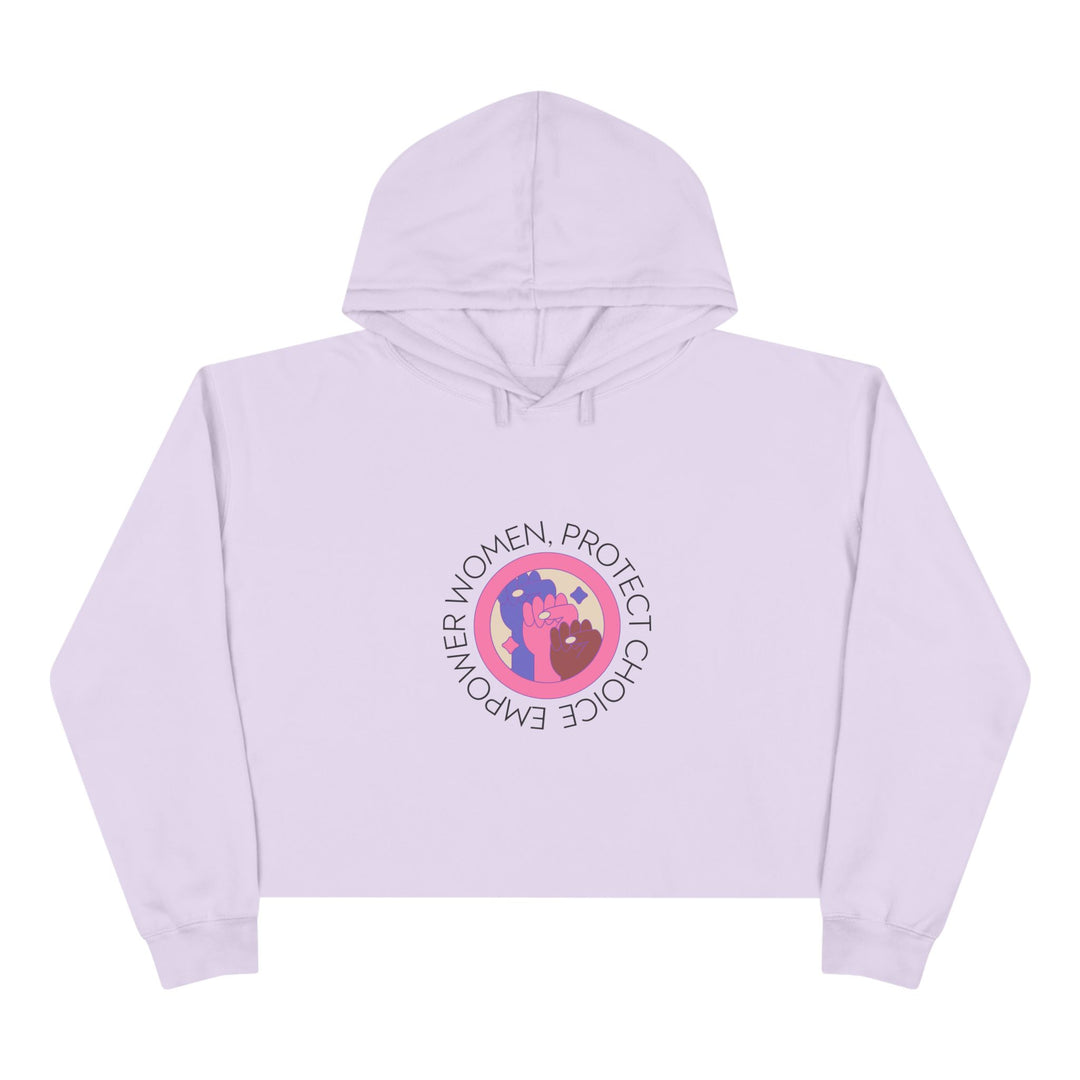 Empowered Women Crop Hoodie, Feminist Sweatshirt, Choice Protection Apparel, Women's Rights Clothing, Casual Activism Wear