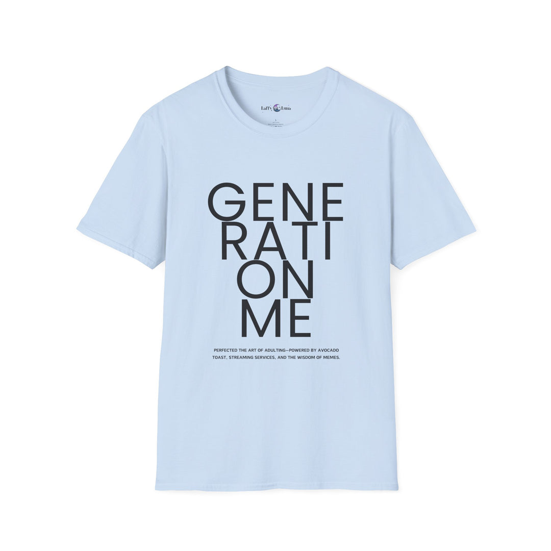 Unisex Softstyle T-Shirt - Generation Me Statement Tee - Inspirational Apparel for Comfort and Style - Perfect for Earth Day, Birthdays