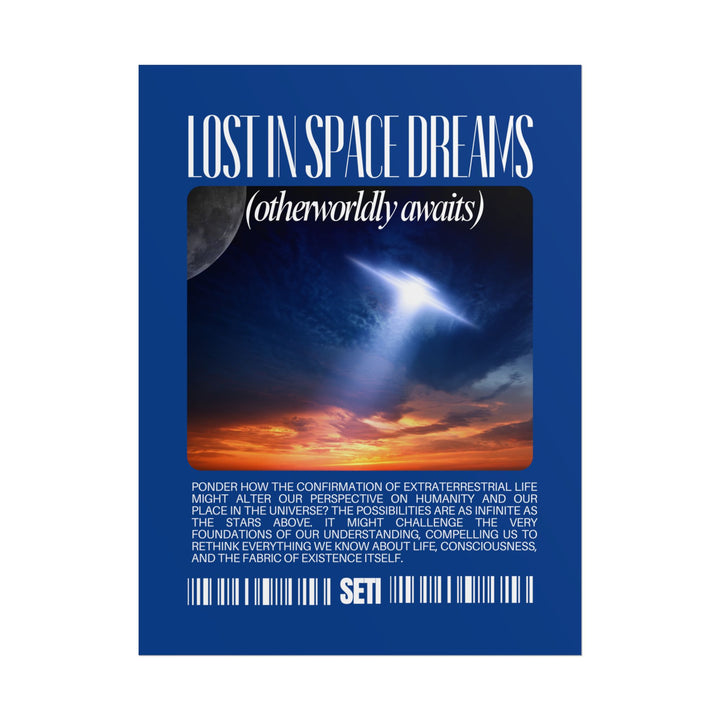 Cosmic Dreamscape Rolled Poster - Lost in Space Dreams (Otherworldly Awaits)