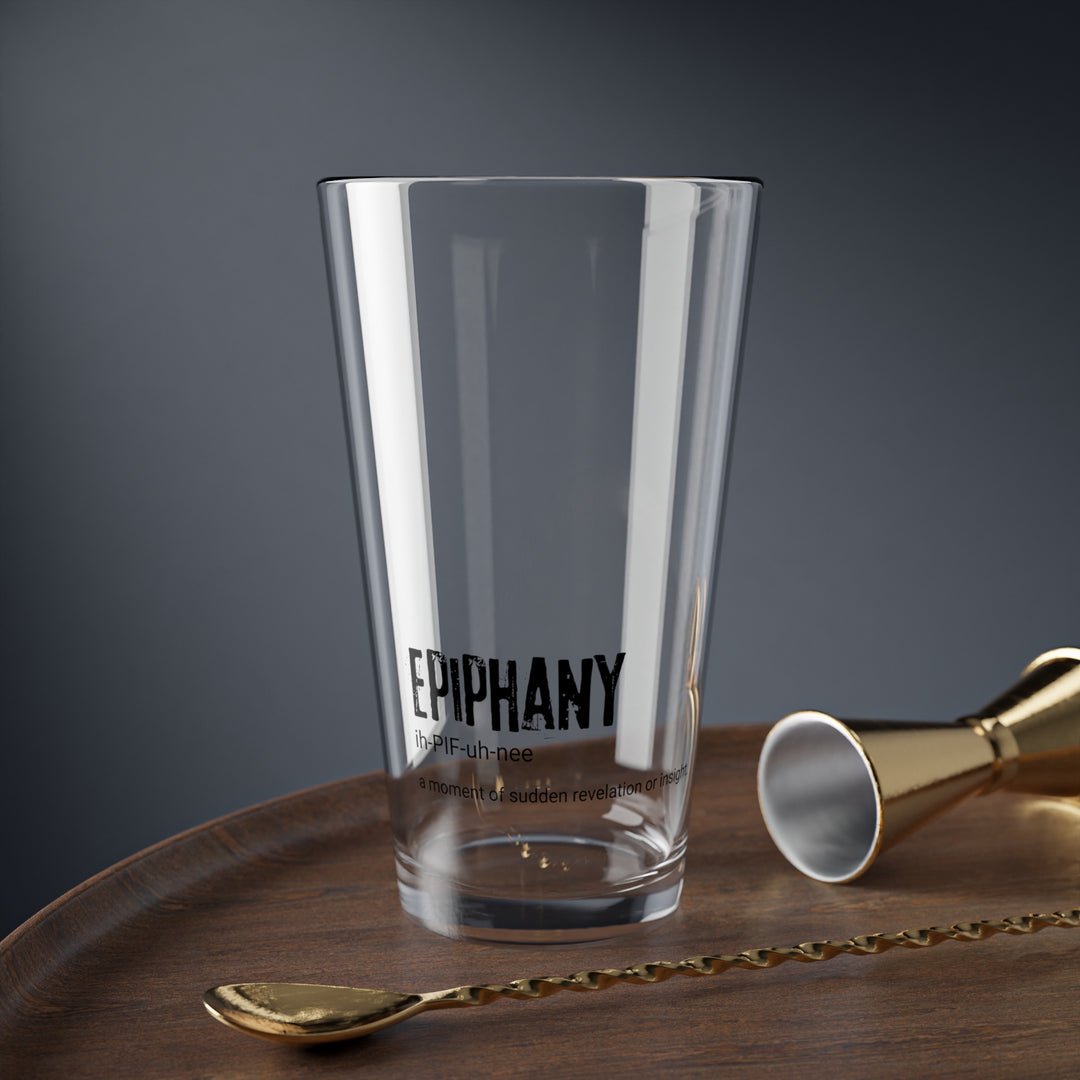 Epiphany Mixing Glass, Cocktail Glass for Creative Drinks, Home Bar Essentials, Unique Gift for Mixology Lovers, Fun Barware