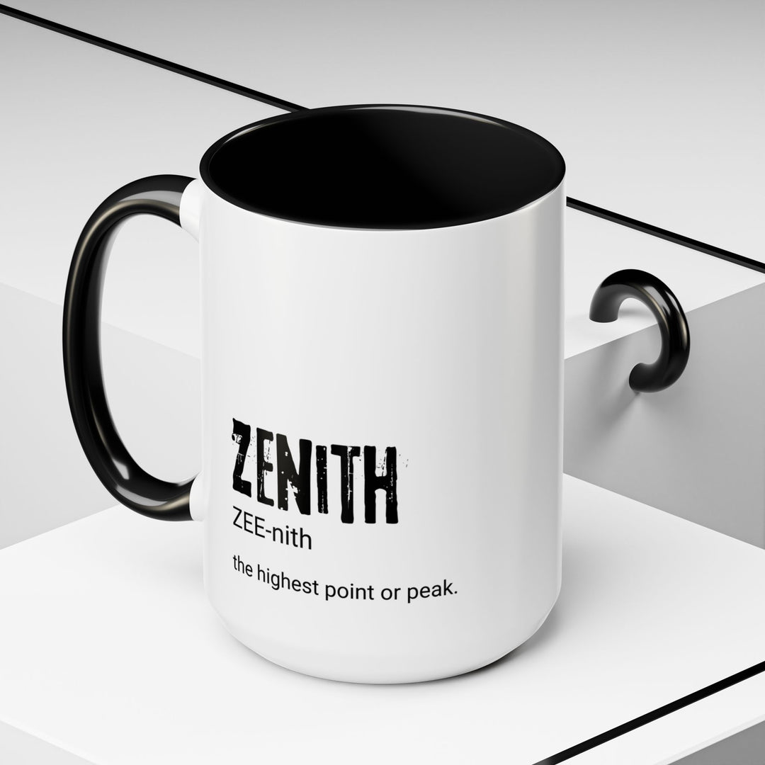 Mug, Zenith Coffee Mug - Morning Motivation, Cozy Vibes, Coffee Lover Gifts, Office Supplies, Inspirational Decor