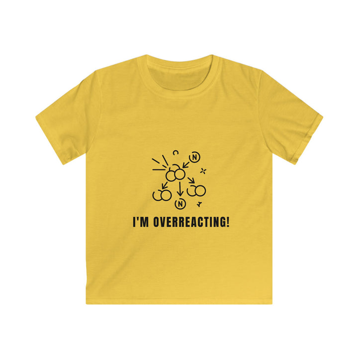 Funny Kids Tee - I'm Overreacting! | Kids Humor Shirt, Gift for Children, Playful T-Shirt, Birthday Present, Everyday Wear