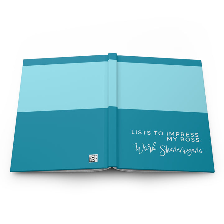 Professional Hardcover Journal Funny Blue Lists to Impress My Boss