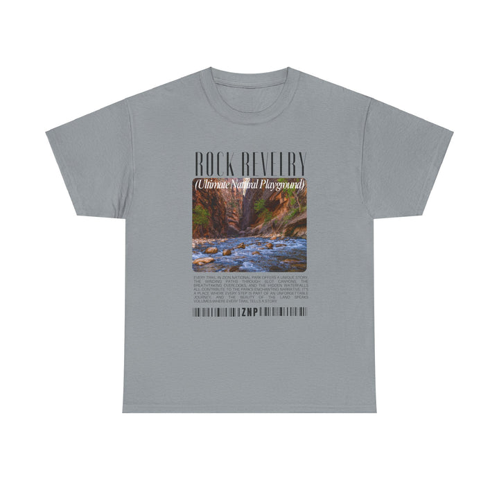 Zion National Park Rock Revival Unisex Heavy Cotton Tee - Nature-Inspired Graphic T-Shirt for Casual Wear and Outdoor Adventures