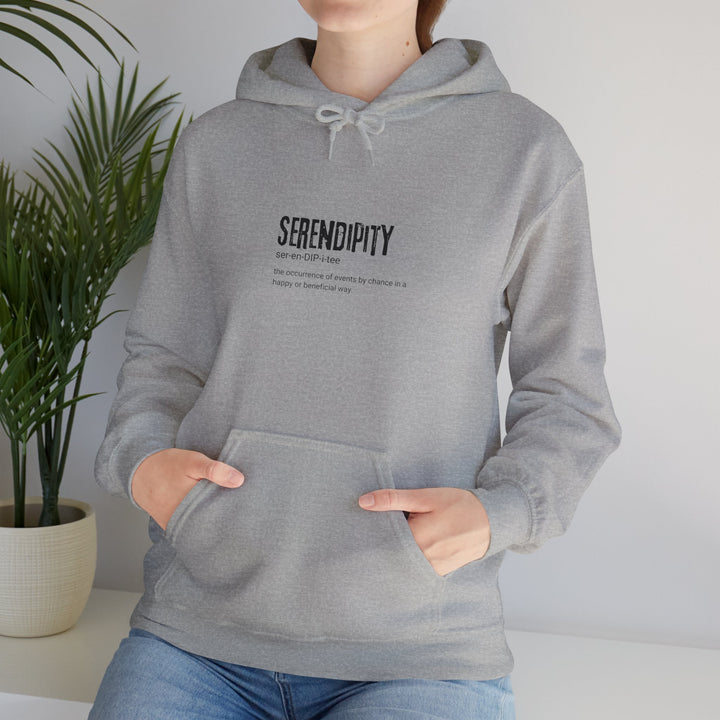 Serendipity Unisex Hoodie, Relaxation Blend, Cotton/Polyester, Plush, Soft, Warm, Kangaroo Pocket, Drawstring, Cozy Sweatshirt