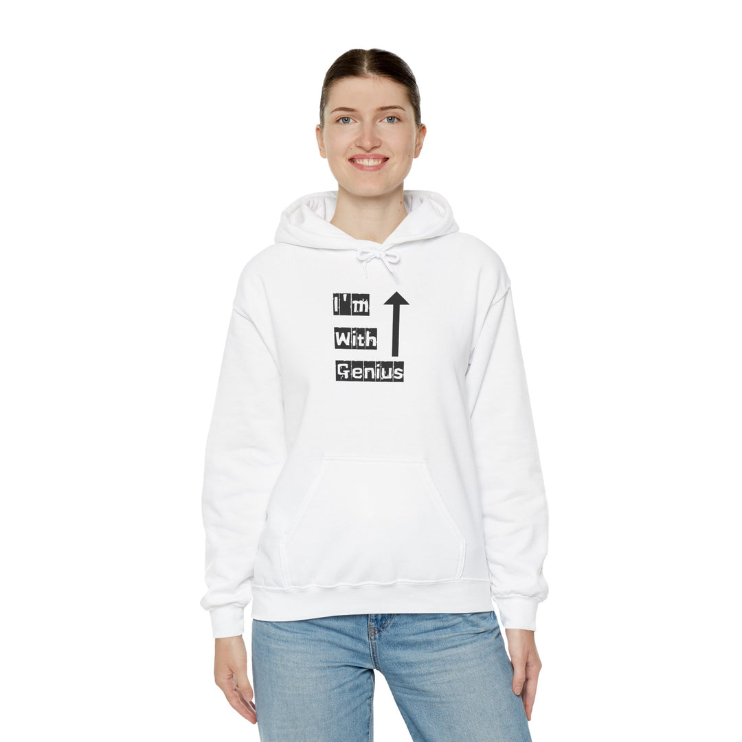 Genius Hoodie, Fun Gift for Friends, Casual Wear, Graduation Present, Humorous Apparel, Comfortable Unisex Sweatshirt