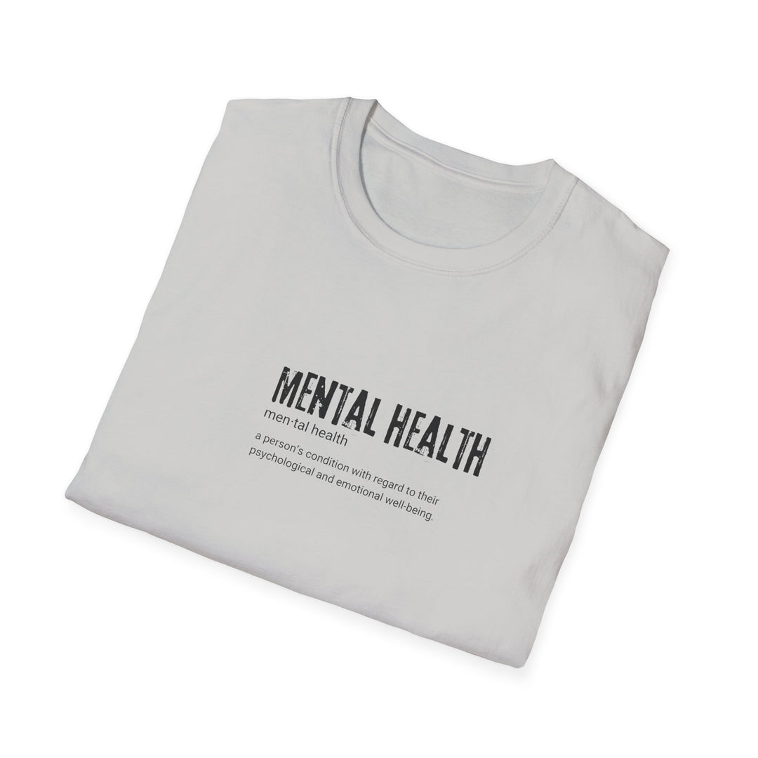 Mental Health Awareness T-Shirt, Unisex Softstyle Tee, Gift for Mental Health Advocates, Awareness Day Apparel, Comfortable Casual Wear