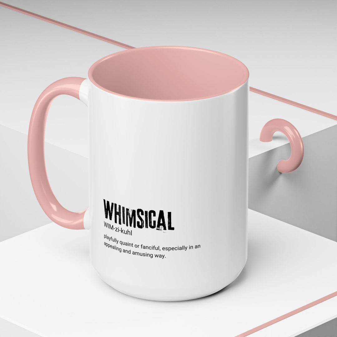 Whimsical Accent Coffee Mug - Playful and Fun Drinkware for Home, Gift for Coffee Lovers, Unique Kitchen Decor, Birthday, Holidays