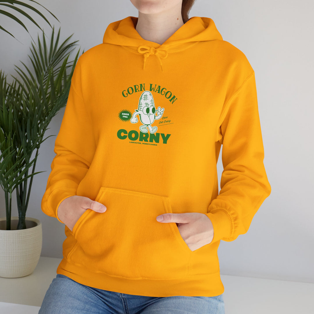 Corny Funny Unisex Hooded Sweatshirt - Perfect for Casual Wear and Events