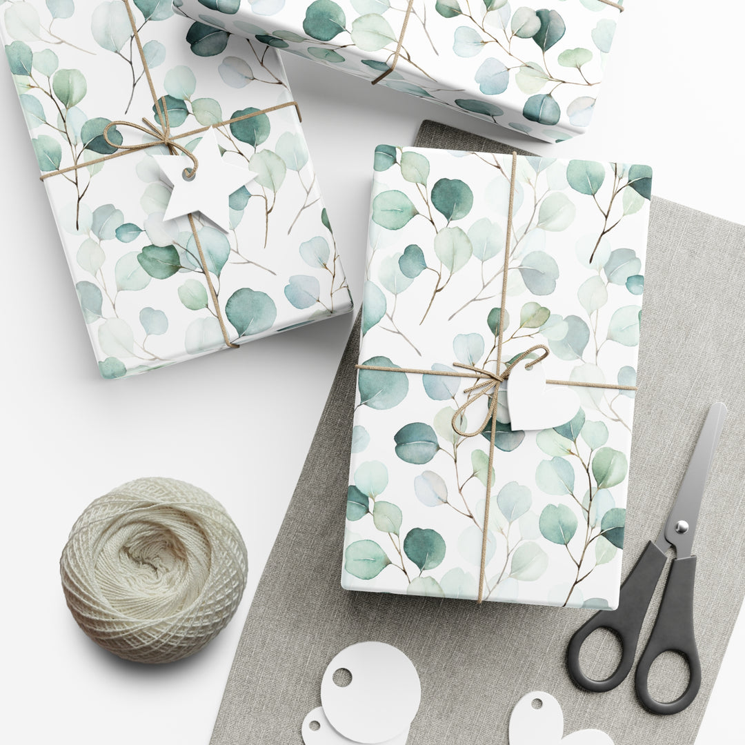 Elegant Botanical Gift Wrap Papers - Eco-Friendly Floral Design for All Occasions