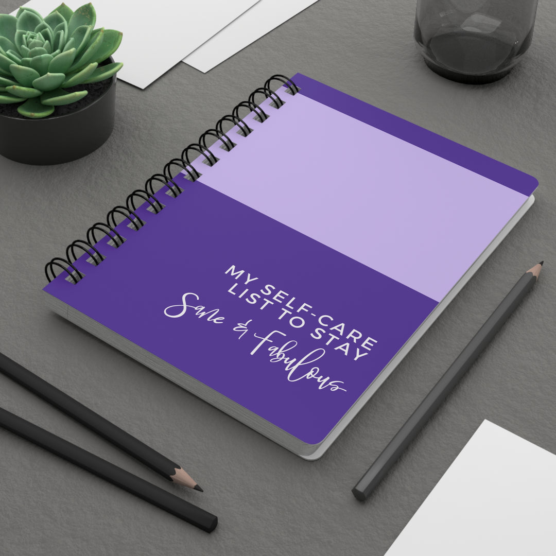 Self-Care Spiral Bound Journal - Stay Sane & Fabulous