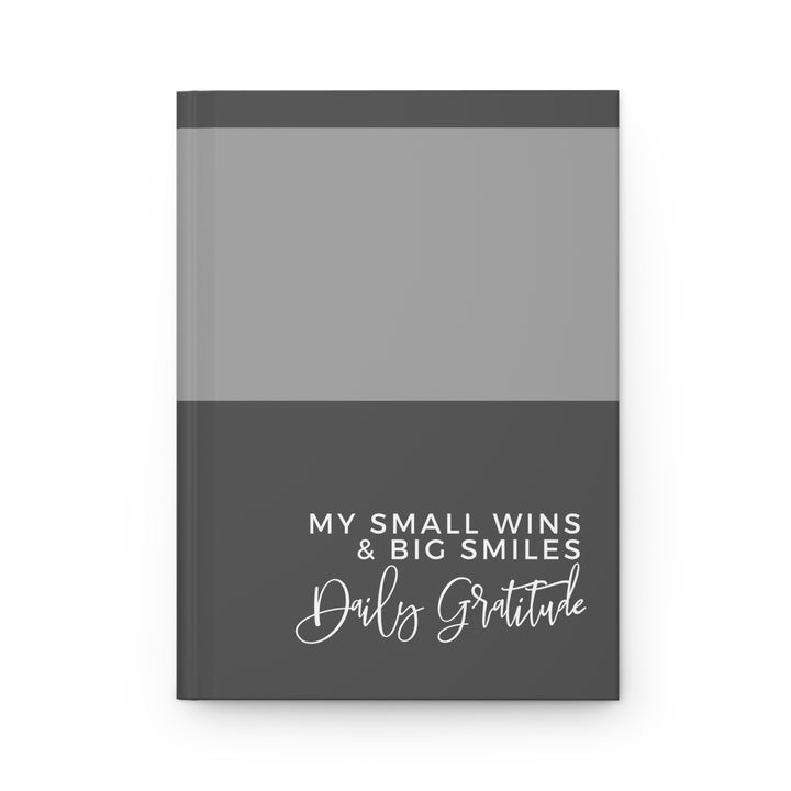 Daily Gratitude Hardcover Journal - My Small Wins & Big Smiles Gray