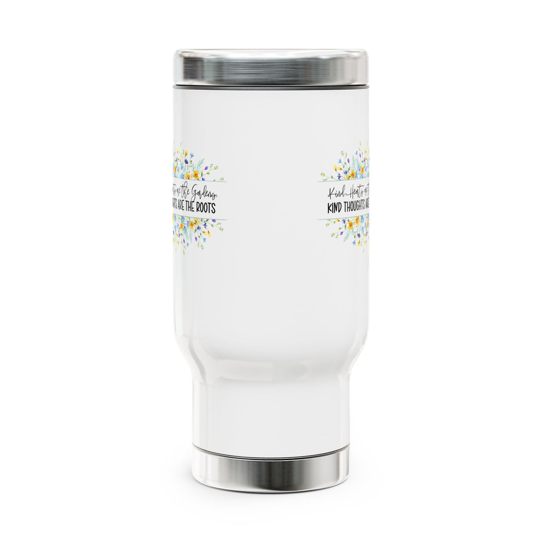 Inspirational Travel Mug - "Kind Thoughts Are the Roots" - Perfect for Gifts, Coffee Lovers, Travel, Office, and Wellness