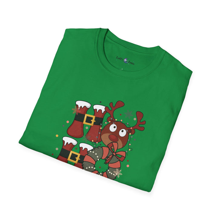 Festive Holiday Unisex T-Shirt: 'Ho Ho Ho' Christmas Cheer