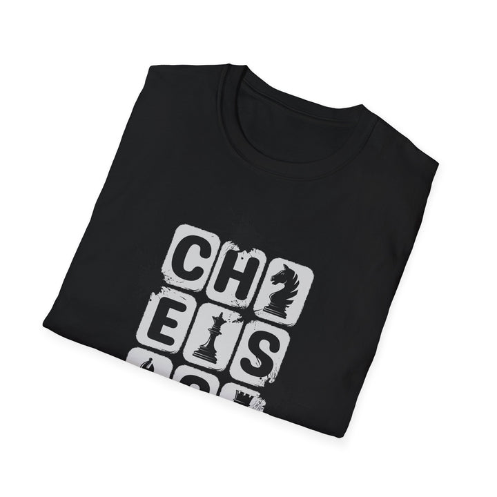 Chess Lovers Unisex Softstyle T-Shirt, Perfect Gift for Gamers, Casual Wear, Chess Themed Apparel, Game Night Tee