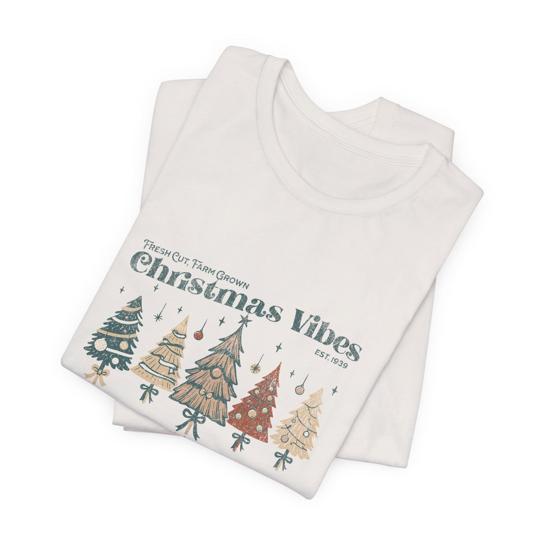 Christmas Vibes Unisex Tee, Holiday Gift, Casual Wear, Family Gathering, Winter Celebration, Unique Christmas Shirt