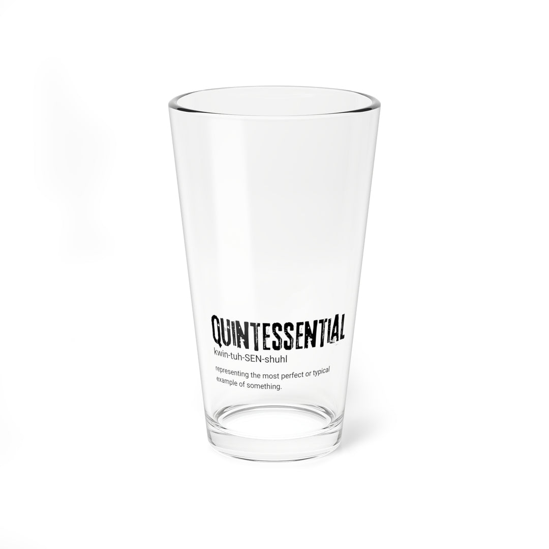 Quintessential Mixing Glass | 16oz Clear Drinkware, Perfect for Cocktails, Housewarming Gift, Barware, Customizable