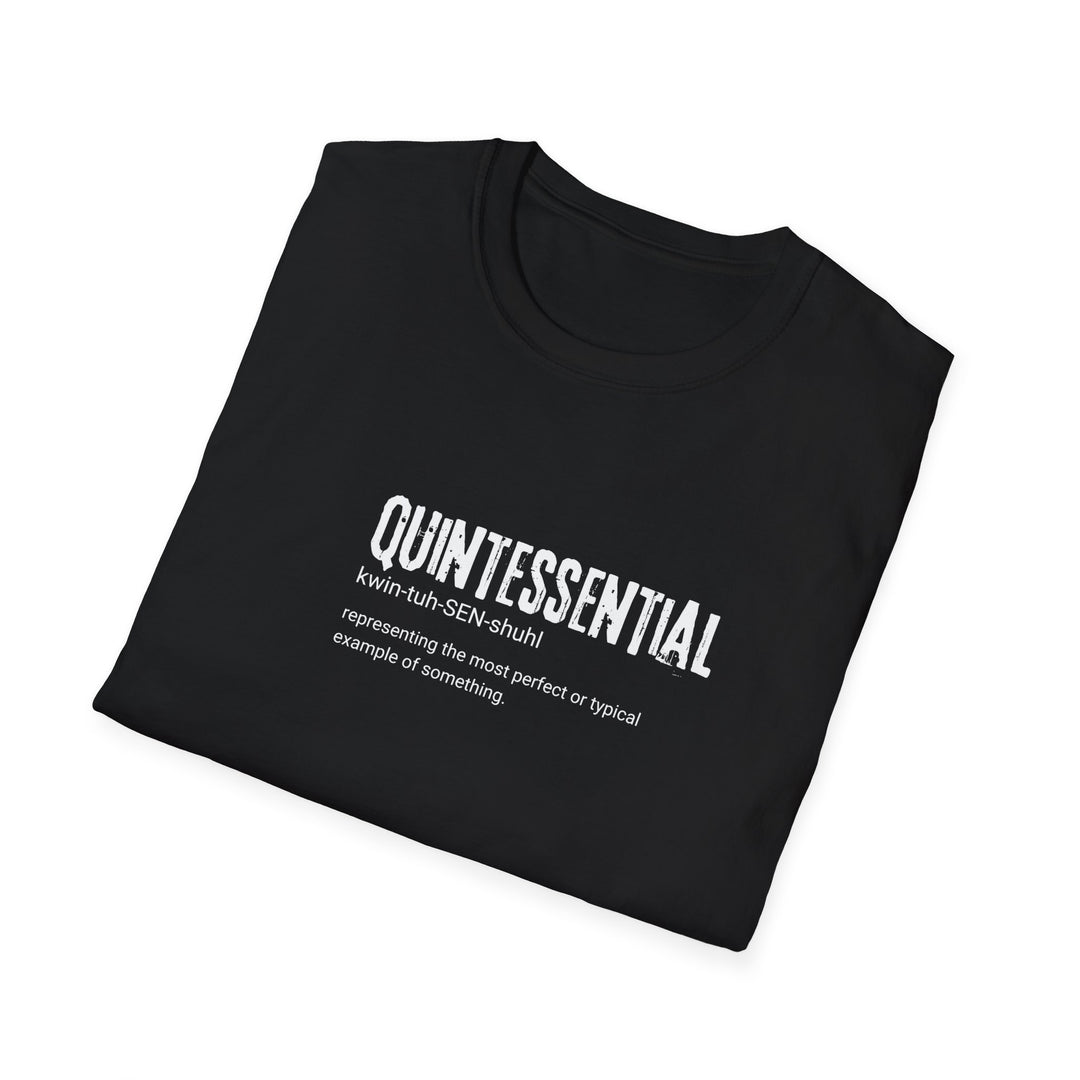 Quintessential Unisex Softstyle T-Shirt, Casual Graphic Tee, Gift for Friends, Everyday Wear, Perfect for Any Occasion, Minimalist Design