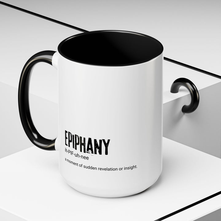 Epiphany Coffee Mug - Inspirational Gift for Thinkers, Perfect for Office, Home, Birthdays, Holidays, Motivational Design