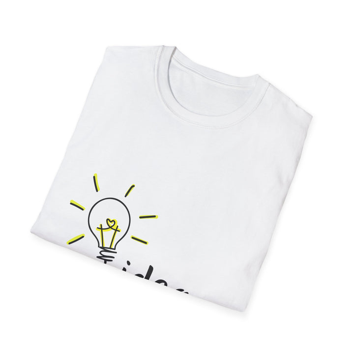 Light Bulb Idea Unisex Softstyle T-Shirt, Motivational Shirt, Gift for Creatives, Inspirational Tee, Casual Wear, Everyday Comfort