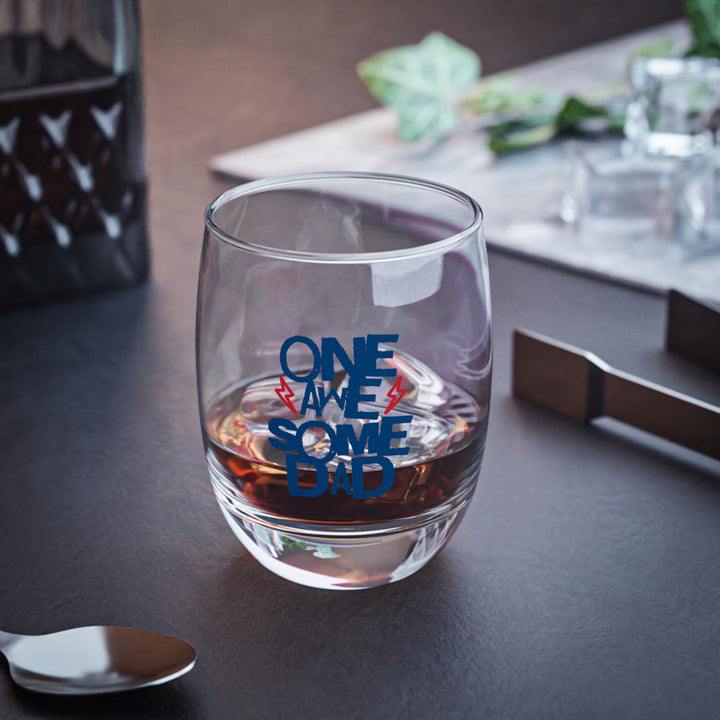 Personalized Whiskey Glass, Perfect Gift for Dad, Birthday, Father's Day, Engraved Glass, Unique Barware