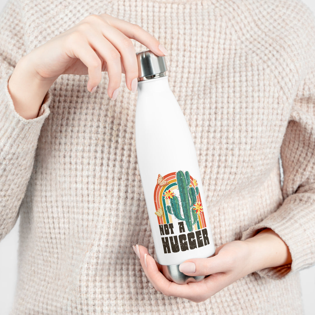 Not a Hugger Cactus 20oz Insulated Bottle Perfect for Plant Lovers and Nature Enthusiasts