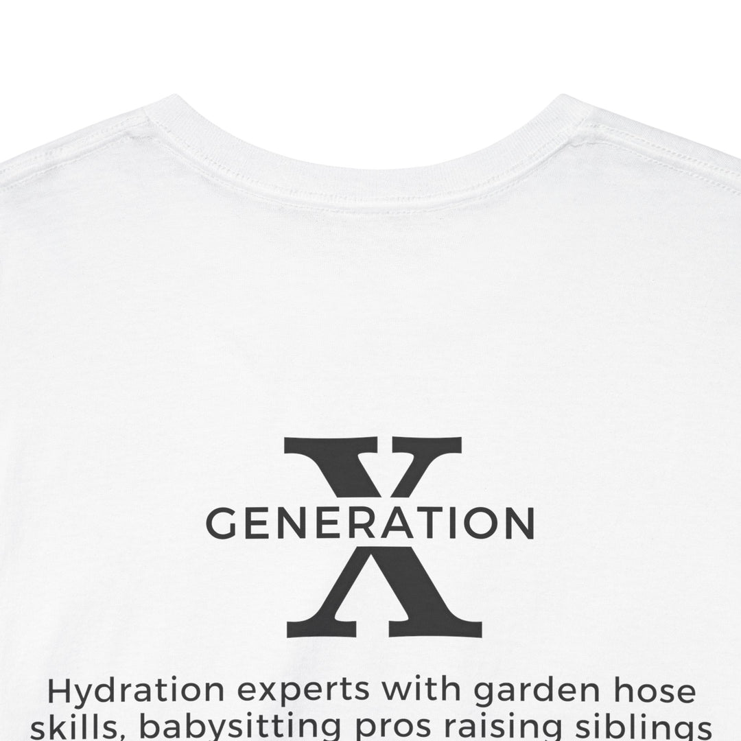 Unisex Heavy Cotton Tee - Generation X Vibes - Living Life the Hard Way