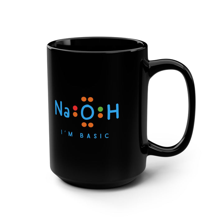 Funny Science Mug - "NaOH I'm Basic" - Chemistry Gift for Teachers, Coffee Lovers, Science Enthusiasts, Birthdays, and Parties