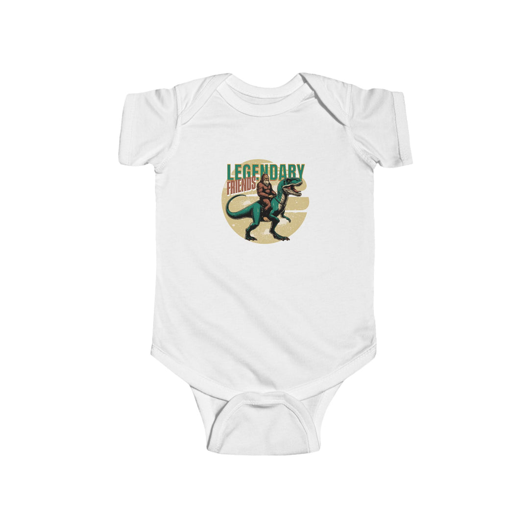 Legendary Friends Dinosaur Infant Bodysuit Cute Baby Onesie for Dino Lovers