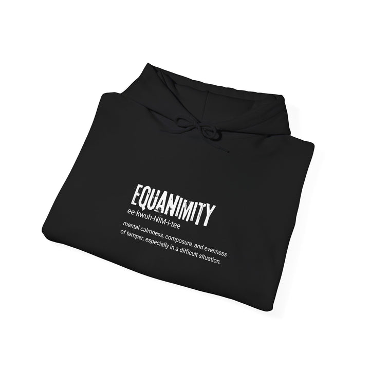 Equanimity Unisex Heavy Blend Hoodie, Cozy Gift for Mindfulness, Spiritual Hoodie, Inspirational Sweatshirt, Relaxation Wear, Peaceful