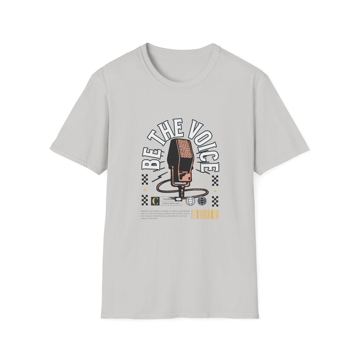 Be The Voice T-Shirt - Unisex Softstyle Tee, Music Lover Gift, Concert Apparel, Casual Wear, Creative Expression